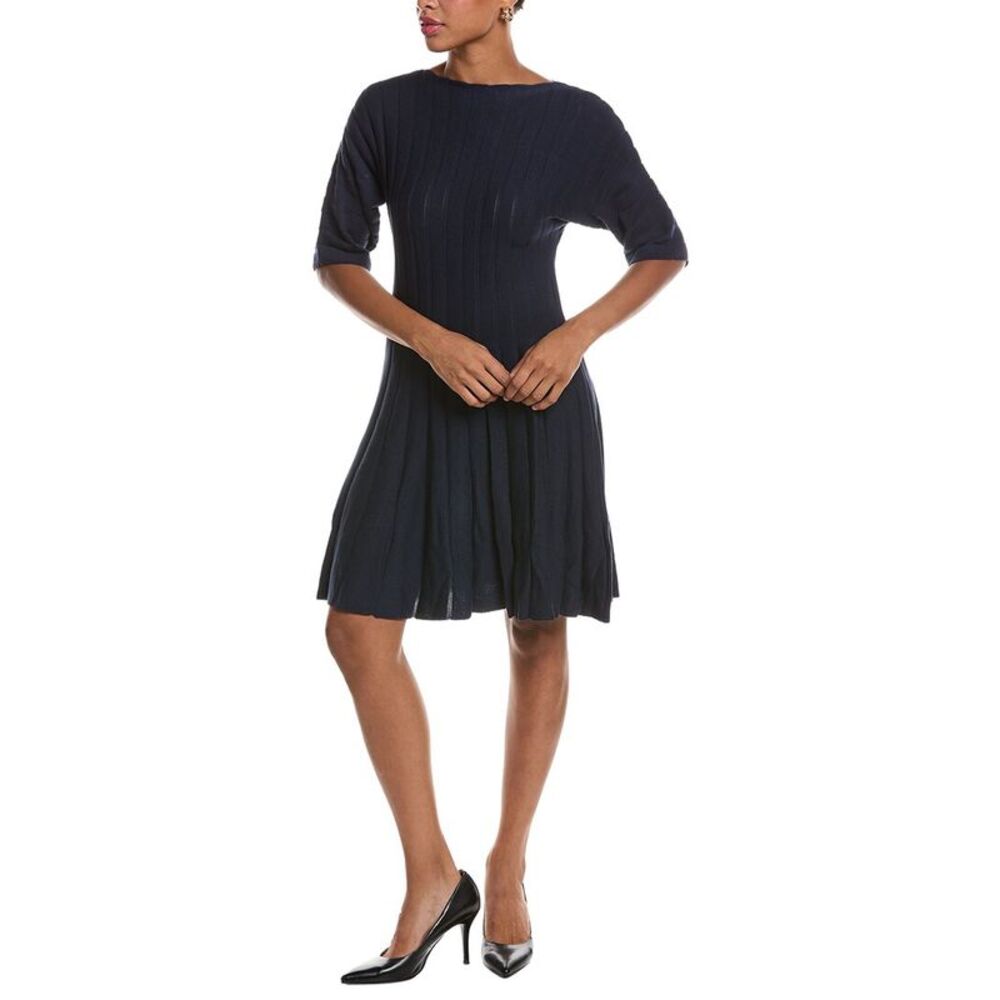 Estellina Womens  Knit Midi Dress, Navy